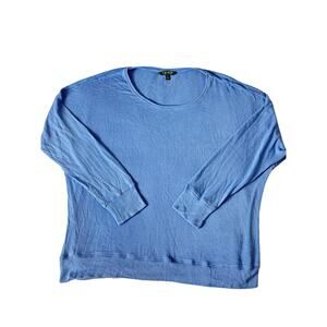Lauren Ralph Lauren Women’s Blue Modal Blend Long Sleeve Top Size XL